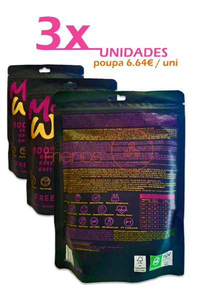 PACK 3X - MEWOW Natural Freeze-Dryed Small Bite Monoprotein CAT FOOD Trout 150g